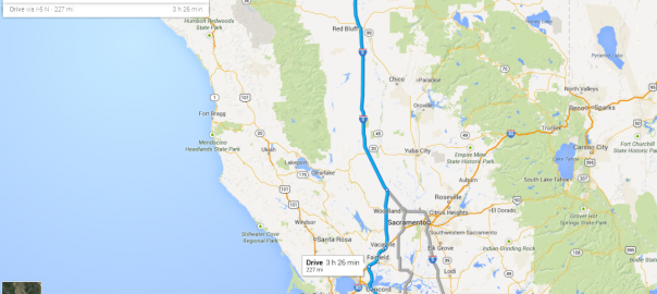 Livermore to Redding